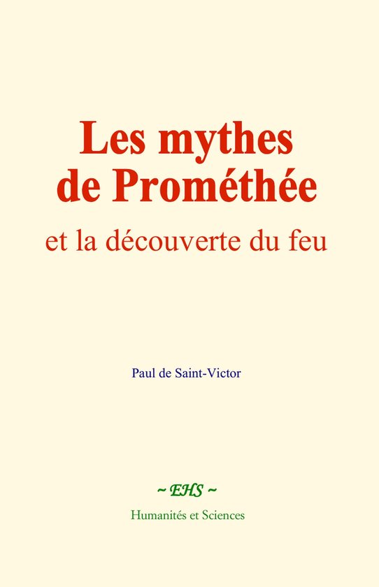 Les mythes de Prométhée - cover
