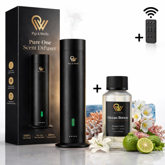 Pip & Wells® Pure One Aroma Diffuser – Luxe Waterloze Geurverspreider ...
