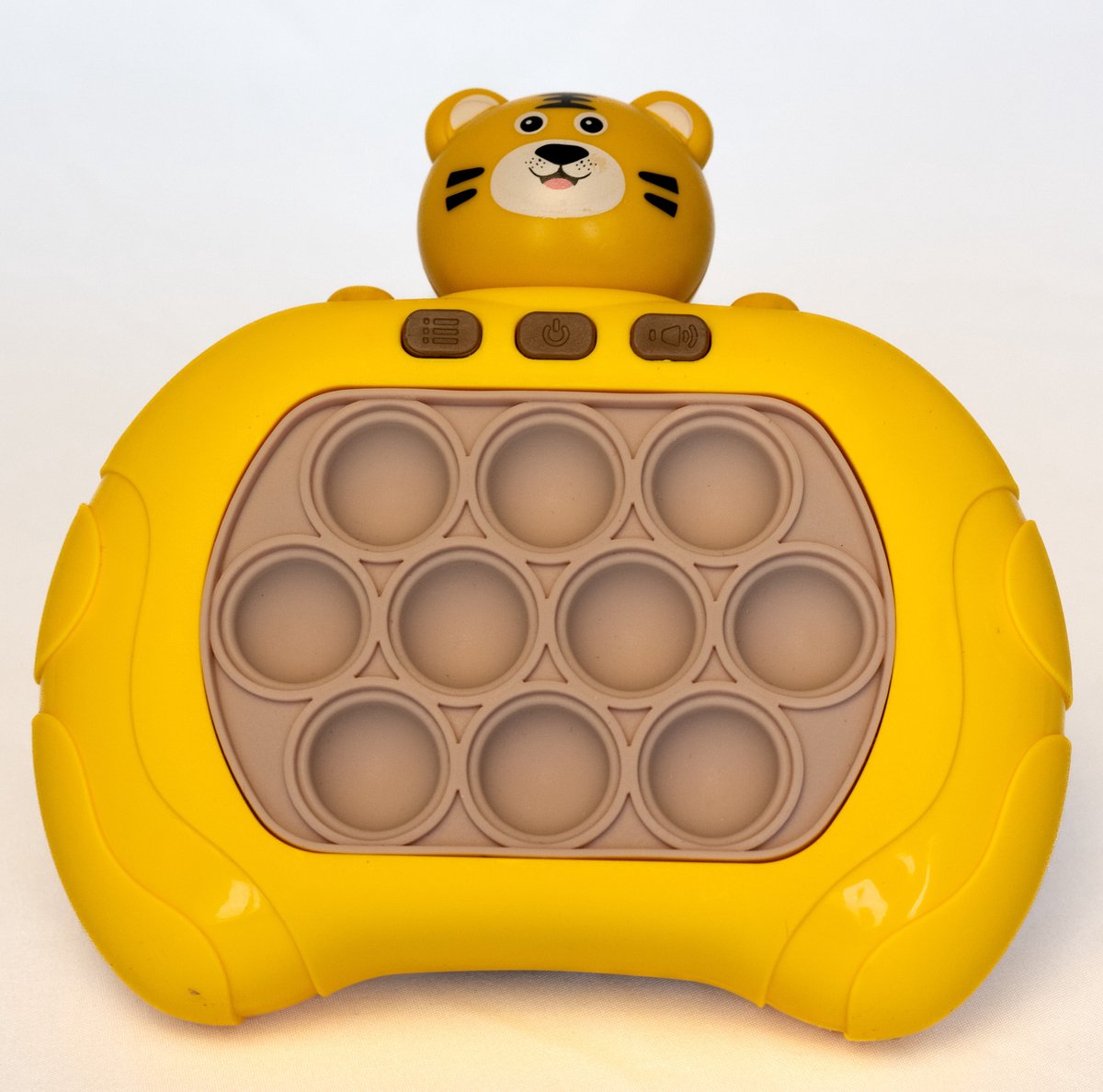 DMG Supply Pop It Game - Tijger Geelbruin - Pop It - Pop Or Flop - Fidget Toy - Educatief Speelgoed