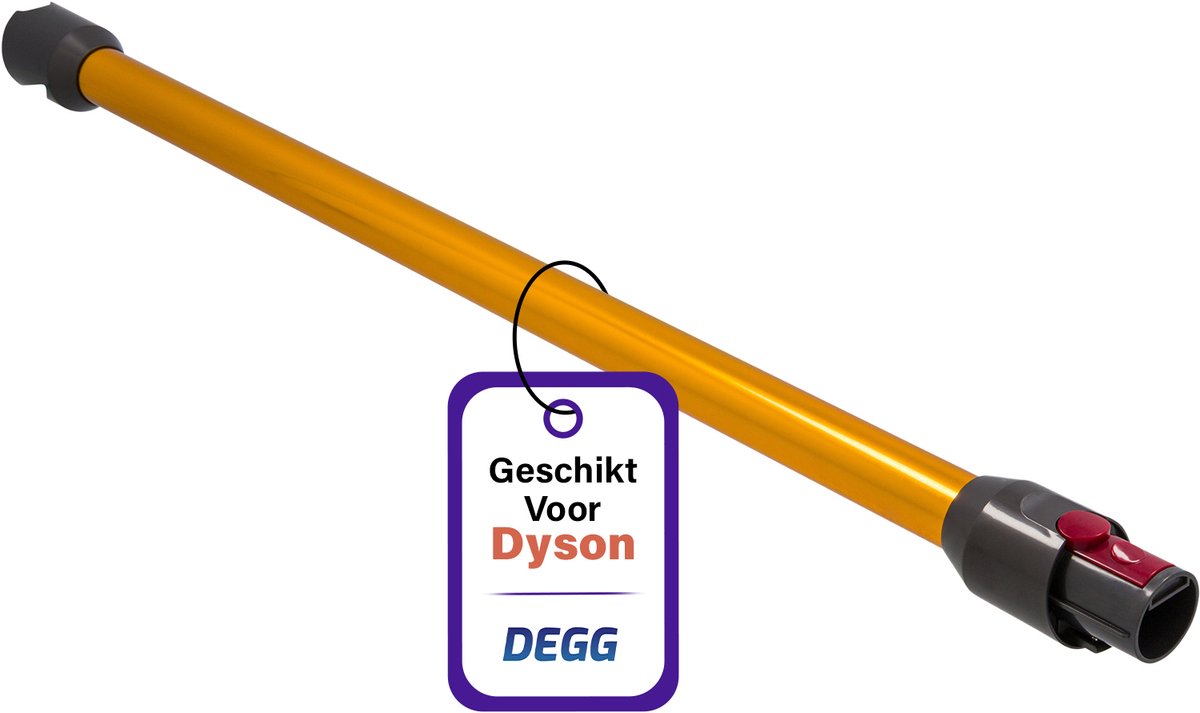 DEGG® - Zuigbuis Geschikt voor Dyson V12 - Steel, Stang, Telescoopbuis - Goud - Voor V12 - Topkwaliteit
