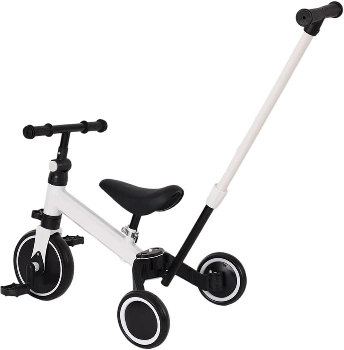 3-in-1 Loopfiets en Driewieler voor Kinderen (1-5 Jaar) - Meegroeiende Loopfiets voor Peuters en Dreumesen