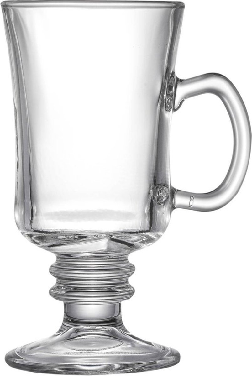 Kayaglas - Luxe Irish Coffee – Koffieglazen – Latte Macchiato Glazen op voet met handvat - cappuccino glazen - Set van 4 - 250 ml — cadeau in Koken & Dineren - foto 2