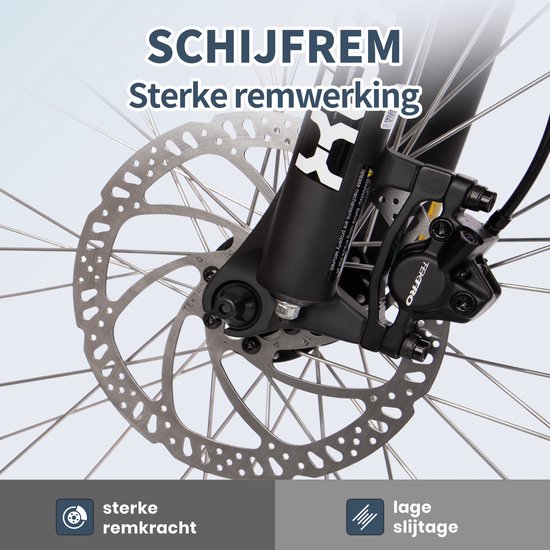 SAXXX Everest - Elektrische Fiets - 95% Vooraf Geassembleerd Mountainbike - 374Wh Verwijderbare Accu - 90 km Actieradius - 27.5 Inch Wielen - Shimano 7 Versnellingen - Hydraulische Schijfremmen - Achterwielmotor 250W - Aluminium van Saxxx — afbeelding 2