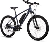 SAXXX Everest - Elektrische Fiets - 95% Vooraf Geassembleerd Mountainbike - 374Wh Verwijderbare Accu - 90 km Actieradius - 27.5 Inch Wielen - Shimano 7 Versnellingen - Hydraulische Schijfremmen - Achterwielmotor 250W - Donkerblauw