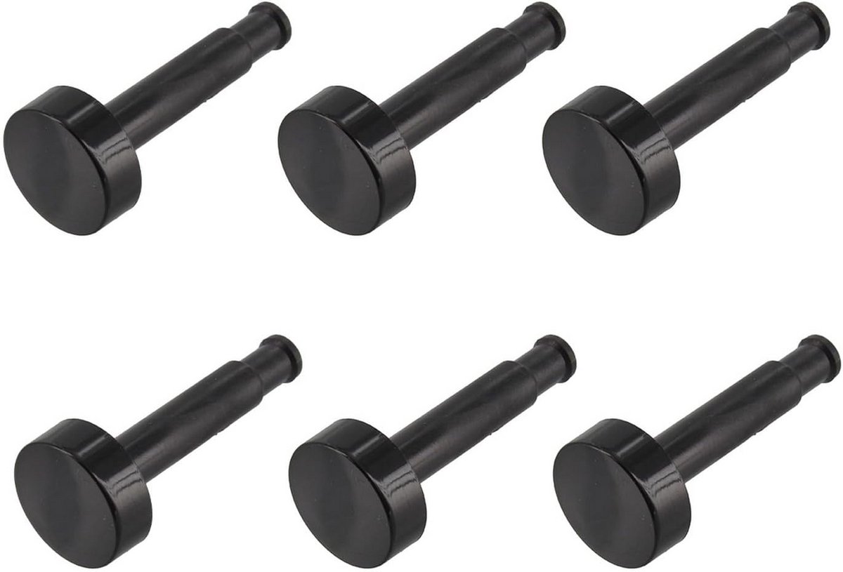 Universele Oven Knoppen Set (6 stuks) - Zwart | Timer & Thermostaat Handvatten