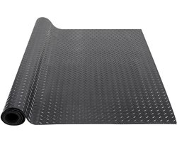 VEVOR rubberen mat 1848 x 1236 mm vloermat SBR rubberen vloerbedekking 3 mm dikke noppenmat diamant traanplaat vloermat antislipmat rubberen bekleding ideaal voor garages, magazijnen, sportscholen, trottoirs