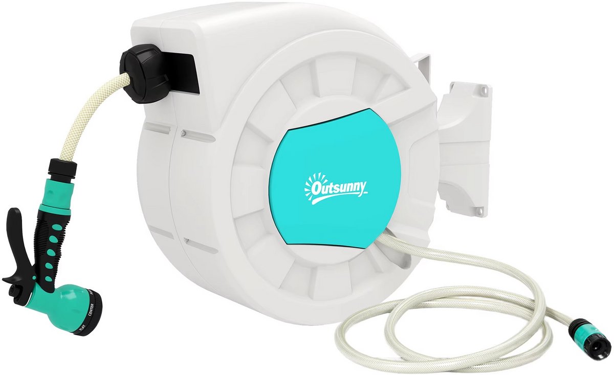 tuinslanghaspel 20+2 m automatisch retourslot
