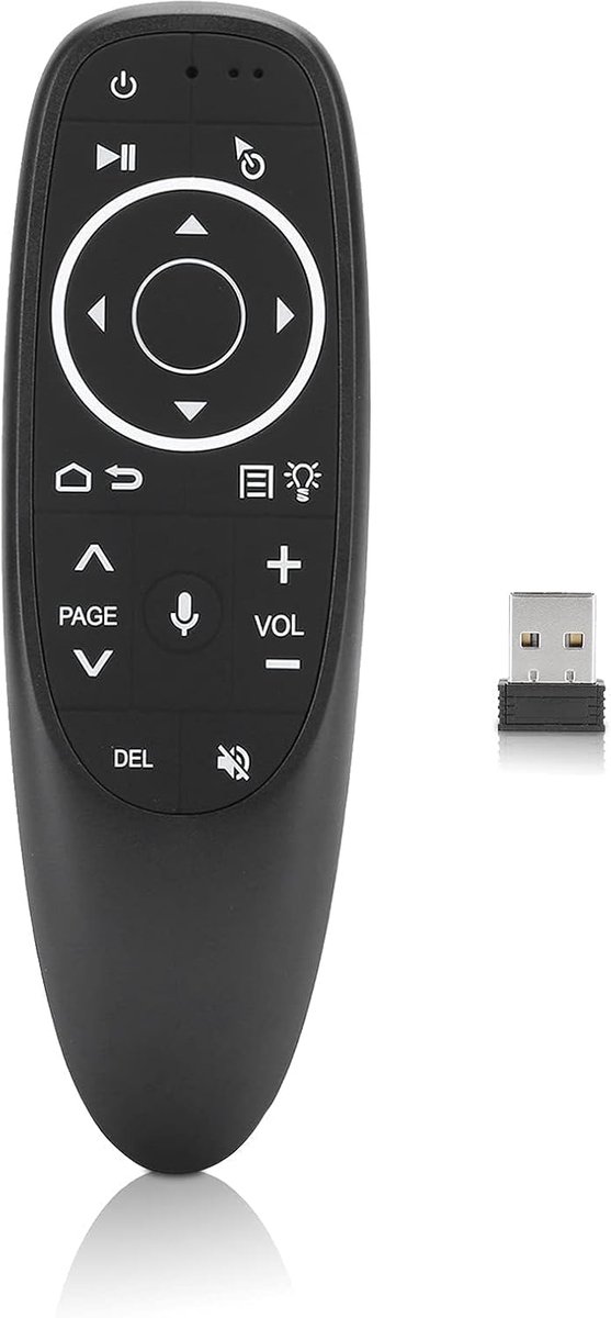 iFoulki G10S Pro afstandsbediening, slimme spraakbesturing, 6-assige gyroscoop, draadloze 2,4 GHz gyroscoop, IR-leermuis, vliegcontroller voor G10S Pro/pc/laptop