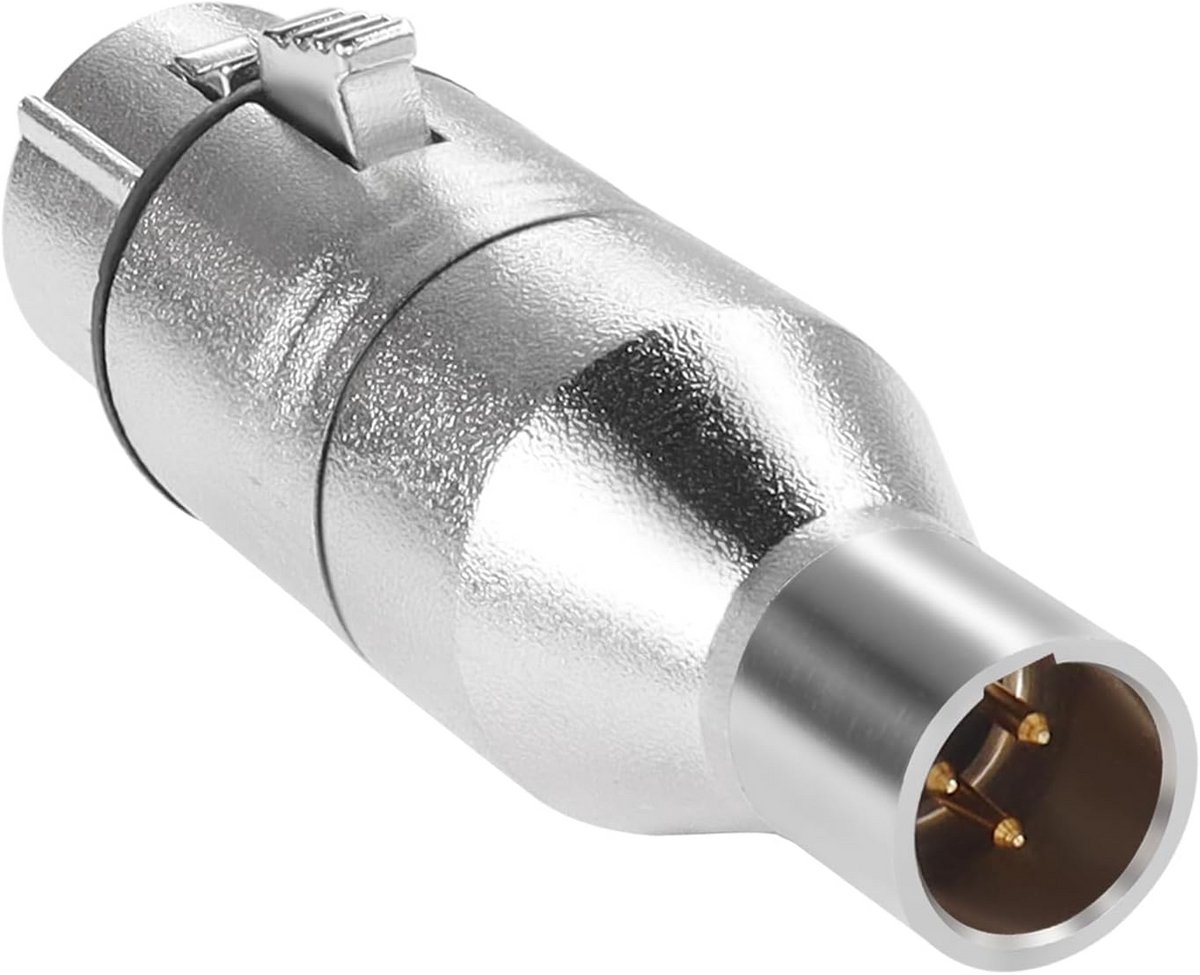 Symmetrische Audio Adapter: XLR Vrouwelijk naar Mini XLR Mannelijk (3-Pin) Converter