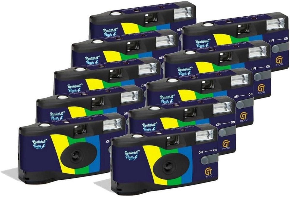 Compacte Wegwerpcamera met Flits voor 27 Opnames - Set van 10