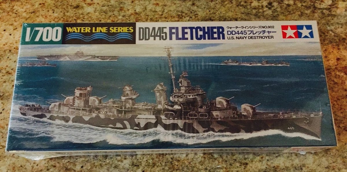 Modelbouw Set: Destroyer DD445 Fletcher (Schaal 1:700)