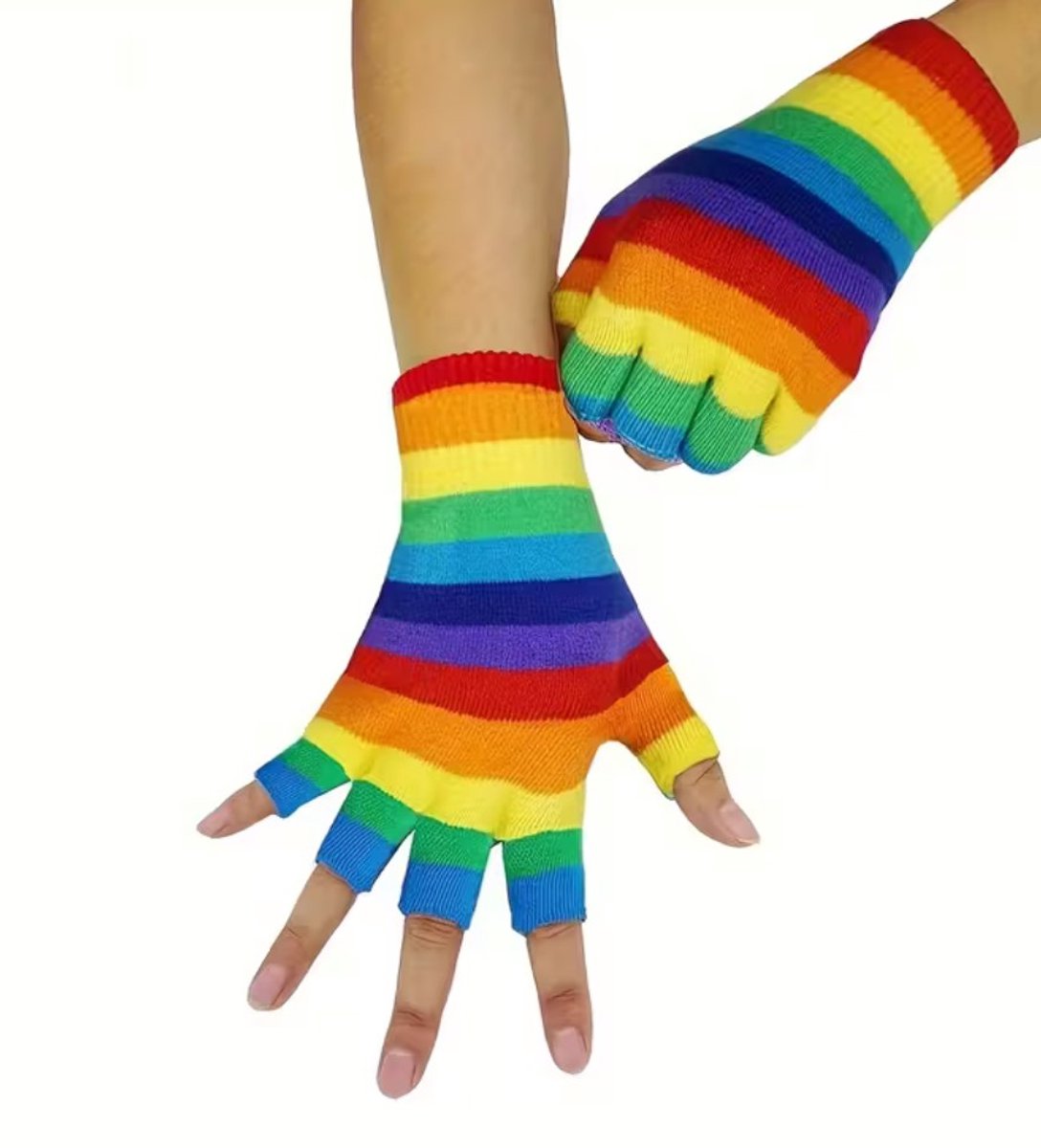 Handschoenen multicolor carnaval