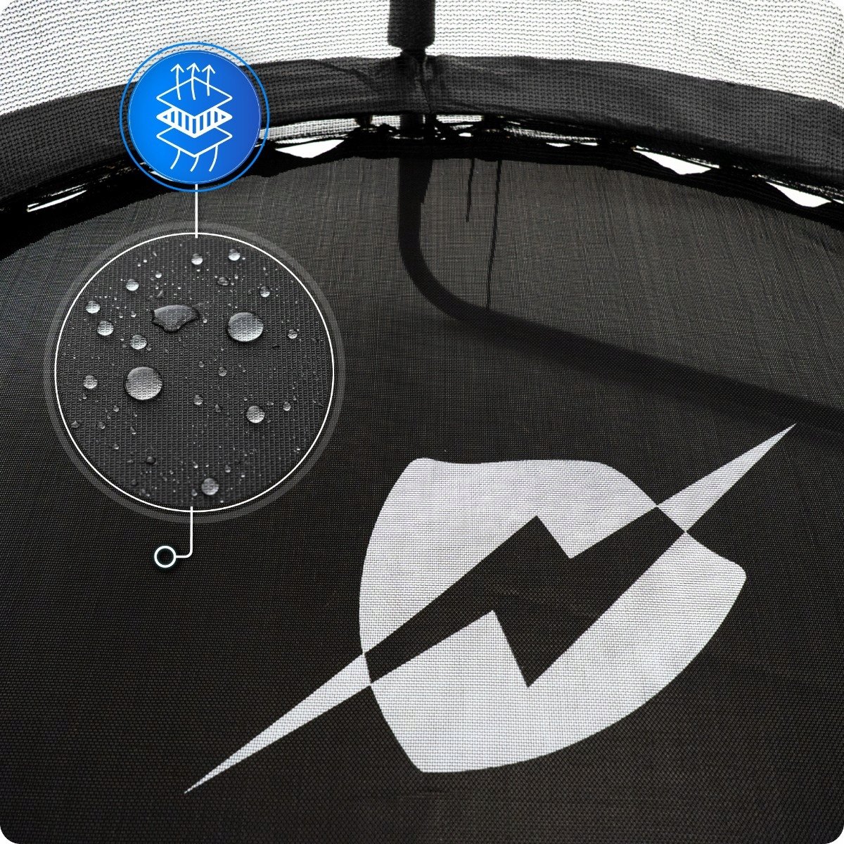 Thunder Trampoline 140 cm – Ronde Trampoline – Max. 50 kg - Zwart — afbeelding 8
