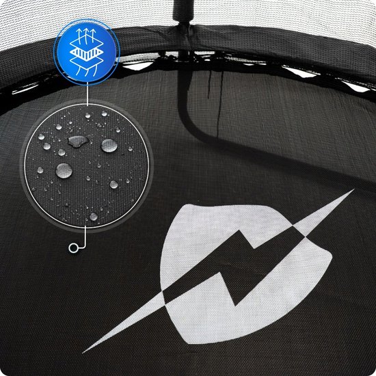 Thunder Trampoline 140 cm – Ronde Trampoline – Max. 50 kg - Zwart