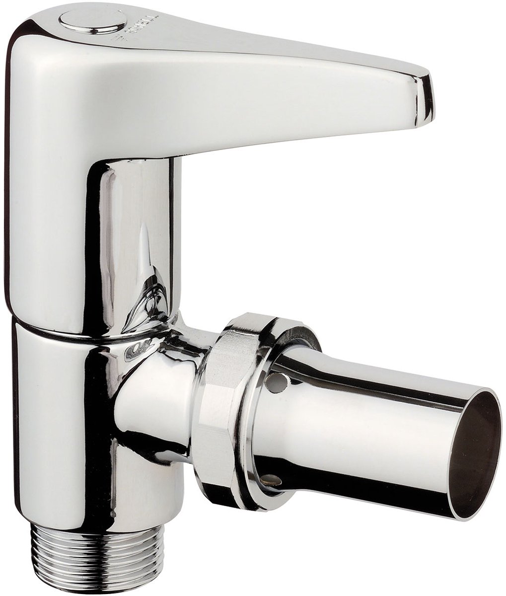 KIRCHHOFF BENKISER WC-spoelventiel - Chroom - 3/4" x M35 x 1 -5 mm x 26 mm - Met Hendel