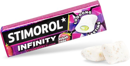 Stimorol Infinity Strawberry - Kauwgom - Suikervrij - 1x25stuks