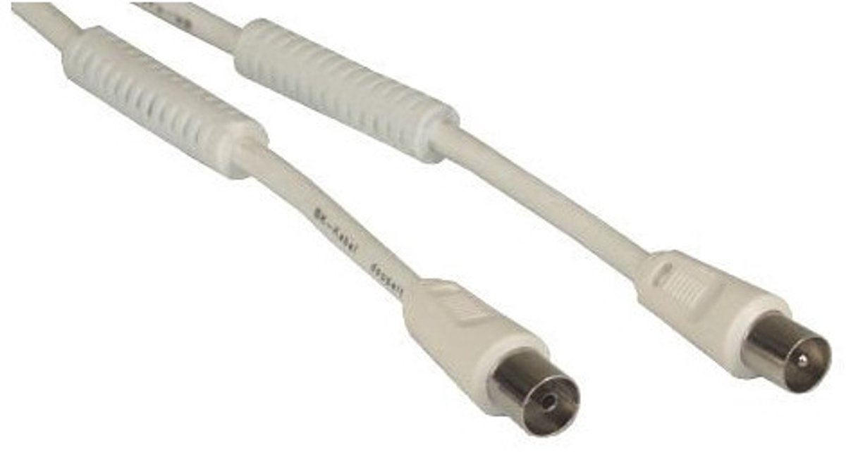nuovaVideosuono 3 m M-F coax-kabel Wit