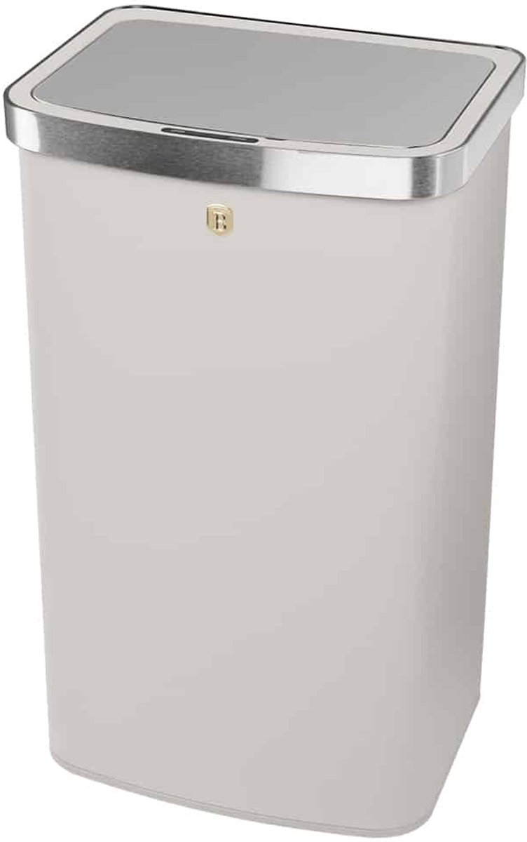 Berlinger Haus 9793 - Sensorbin 60 liter - Matt cream Collection - Pedaalemmer beige