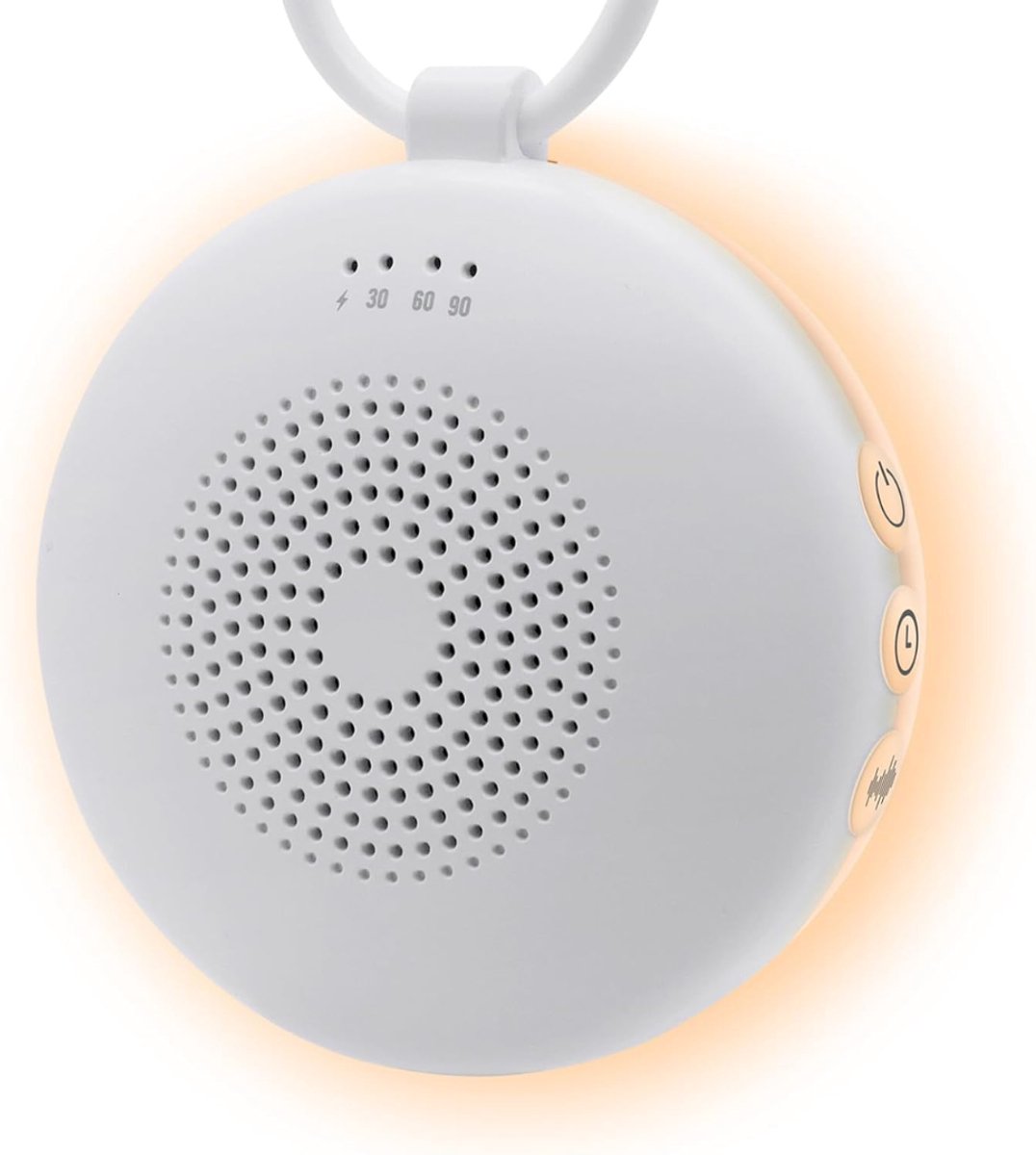 RWB® Witte Ruis Machine - White Noice Machine - White Noice - Wit - 16 x 16 x 6 cm