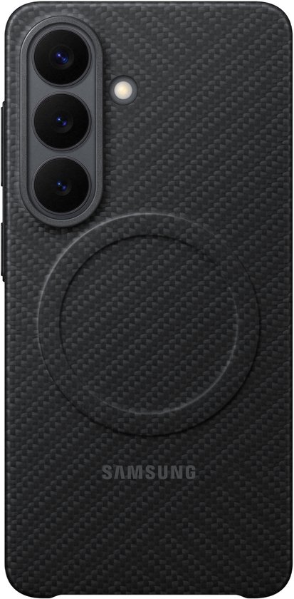 Samsung Galaxy S26 Carbon Back Cover met Magneet Zwart