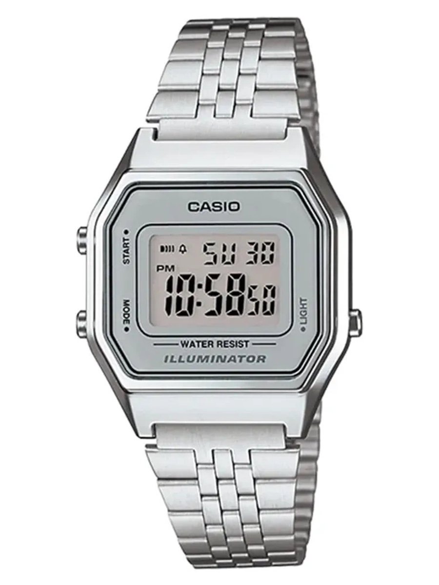 Casio Vintage LA680WEA-7EF Dameshorloge 30 mm - Zilverkleurig