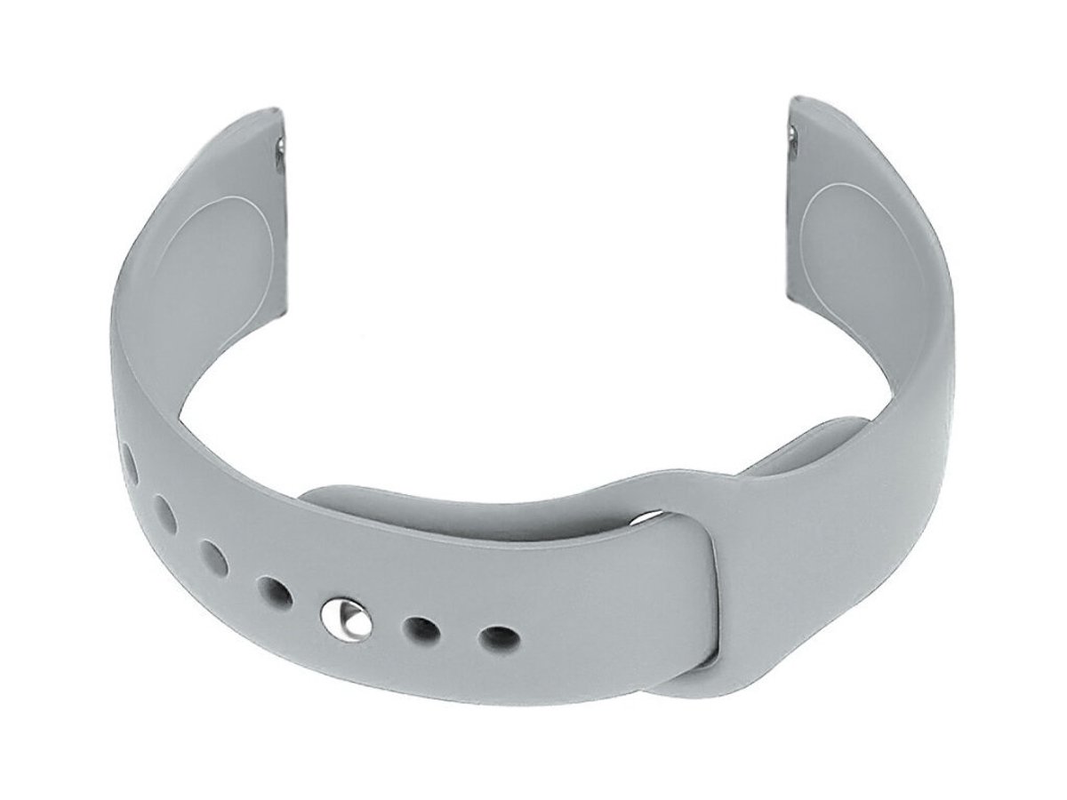 Grijze Rubberen Horlogeband U21 20mm - Universeel