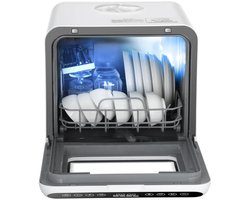 Deniva - Mini Vaatwasser - Vrijstaand - Kleine Vaatwasser - Draagbare Vaatwasser - Touch Screen - Met Waterreservoir - Tafelmodel