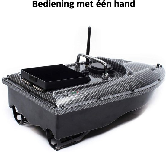MIRA® Voerboot Karper - Voerboot Met 1,5 Kg Laadvermogen - Inclusief Accu - Zwart - 49cm x 27cm x 16cm van mira — afbeelding 5