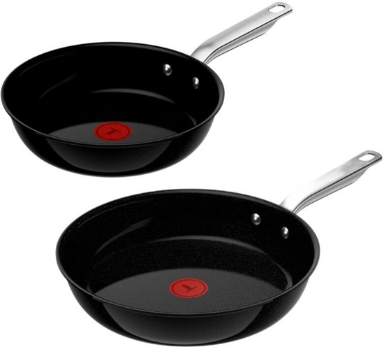 Tefal Experience Ceram - Pannenset - 24/28 cm - Fusion Core - Keramisch - Inductie - Ergonomisch - PFAS vrij