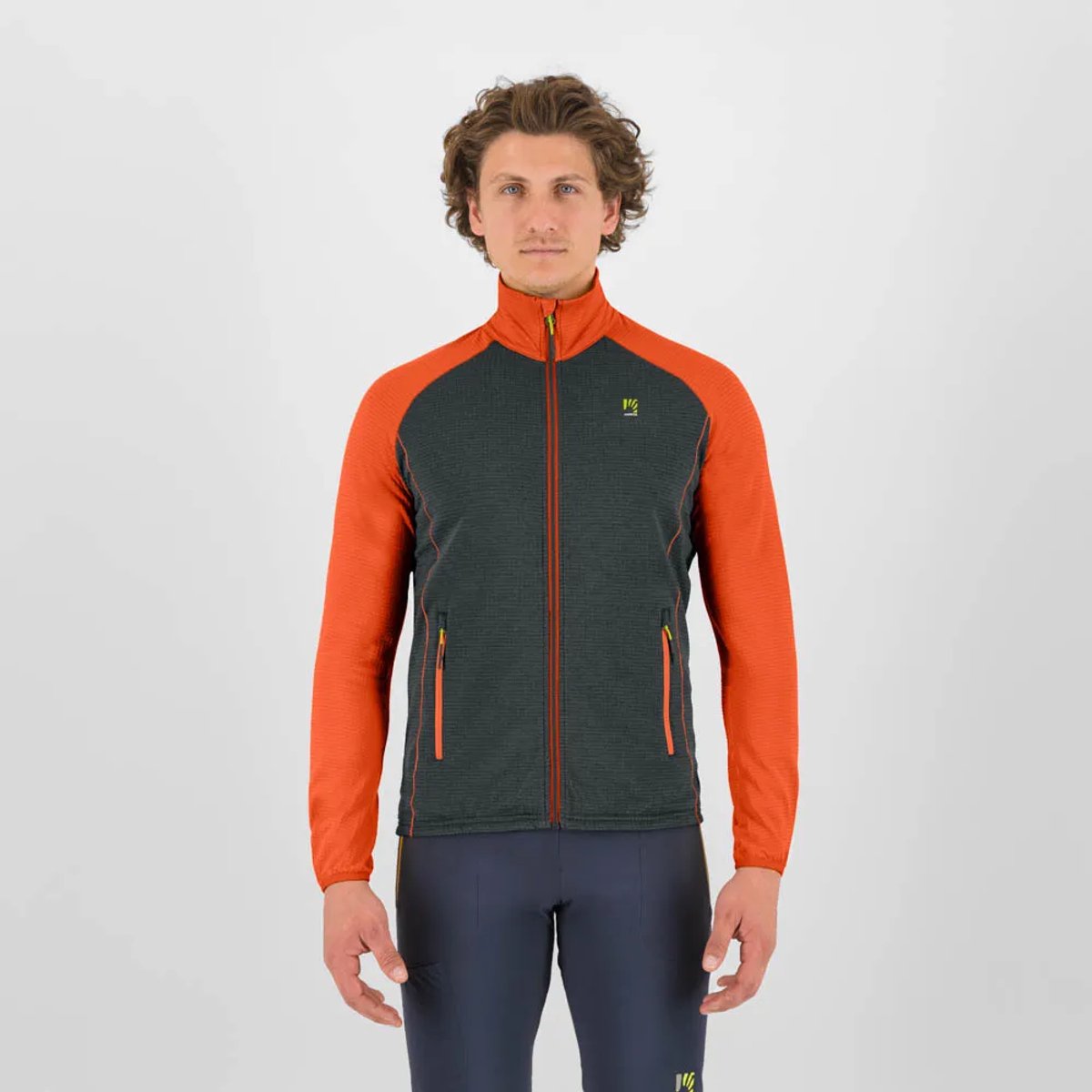 Karpos Ambrizzola Fleece Met Volledige Rits Man Oranje