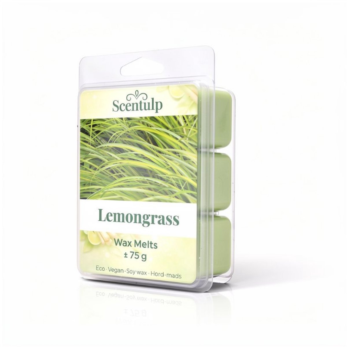 Scentulp - Wax Melts Lemongrass – Frisse Citroengeur – kubusvormig