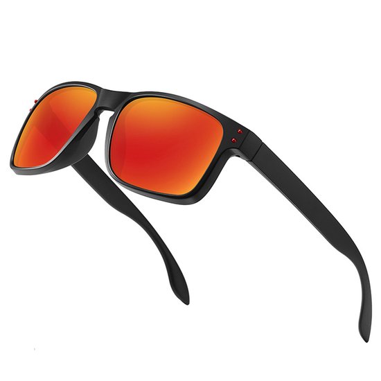 Sportzonnebrillen - zonnebril heren - zonnebril dames - zonnebril - Gepolariseerde zonnebrillen - Unisex - PC - Zwart