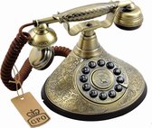 GPO 1935SPUSHDUCHESS - Telefoon Duchess klassiek jaren ‘30, druktoetsen, messing