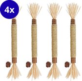 Bâtons Matatabi pour Chats - 4 pièces - Jouets pour chats 100% naturels et comestibles - speelgoed à l'herbe à chat