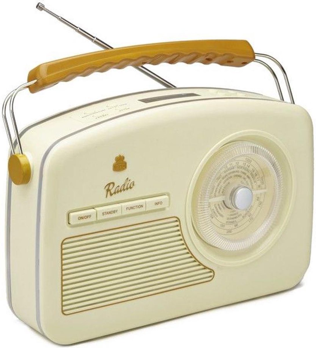gpo retro radio dab retro radio dab draagbaar creme uitzoeken en kopen met korting