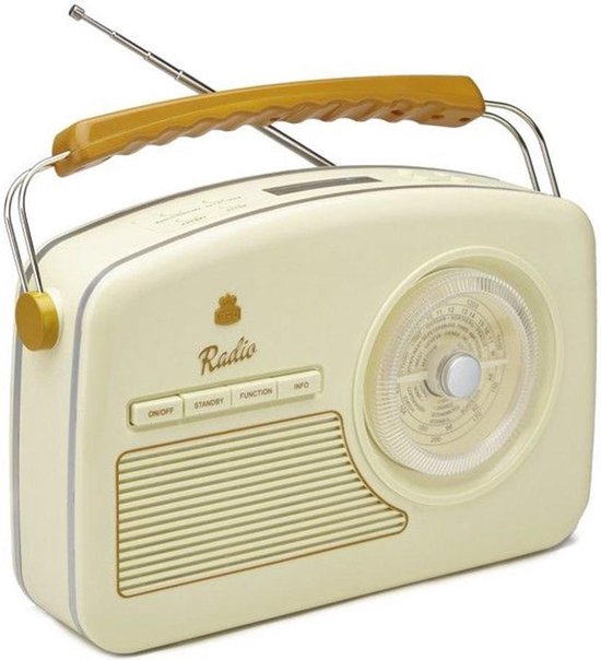 GPO RYDELLDABCRE - Trendy radio Rydell, jaren '50, DAB+, creme