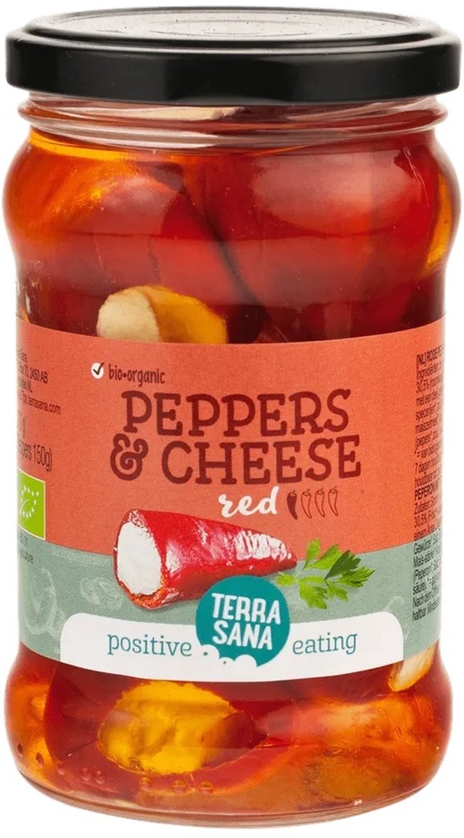 Terrasana Gevulde rode pepers bio 270 gram