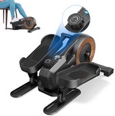 MERACH Pédalier De Bureau Compact – Résistance Magnétique 16 Niveaux, 2 Bandes élastiques, écran LCD, Portable