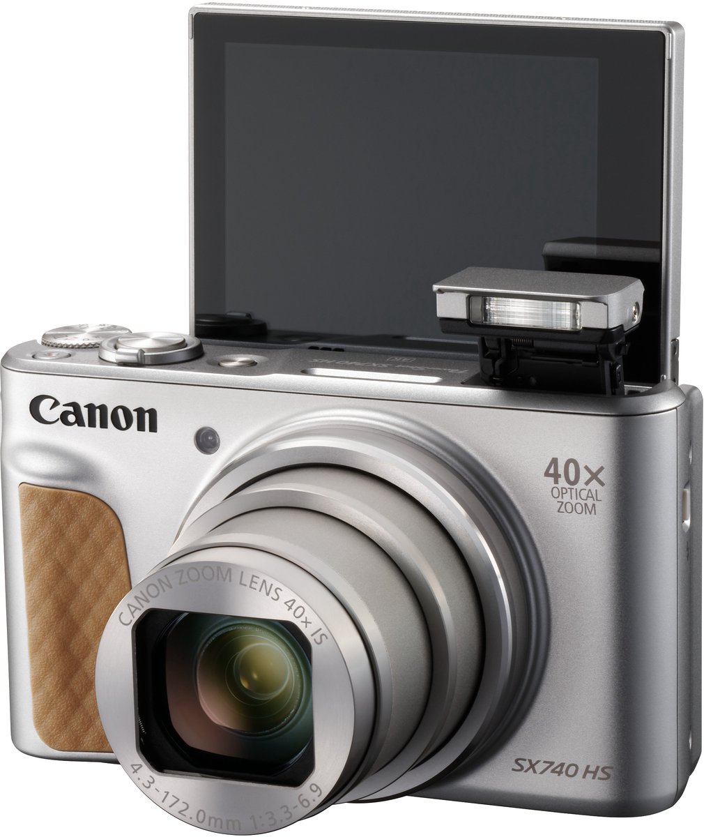 Canon PowerShot SX740 HS Lite Edition Travelkit - Compactcamera - 20,3 MP - 40x Optische Zoom - 4K Video - Kantelbaar Scherm - Inclusief Tas en Statief - Zilver - Alleen verkrijgbaar bij bol — cadeau in Elektronica - foto 3