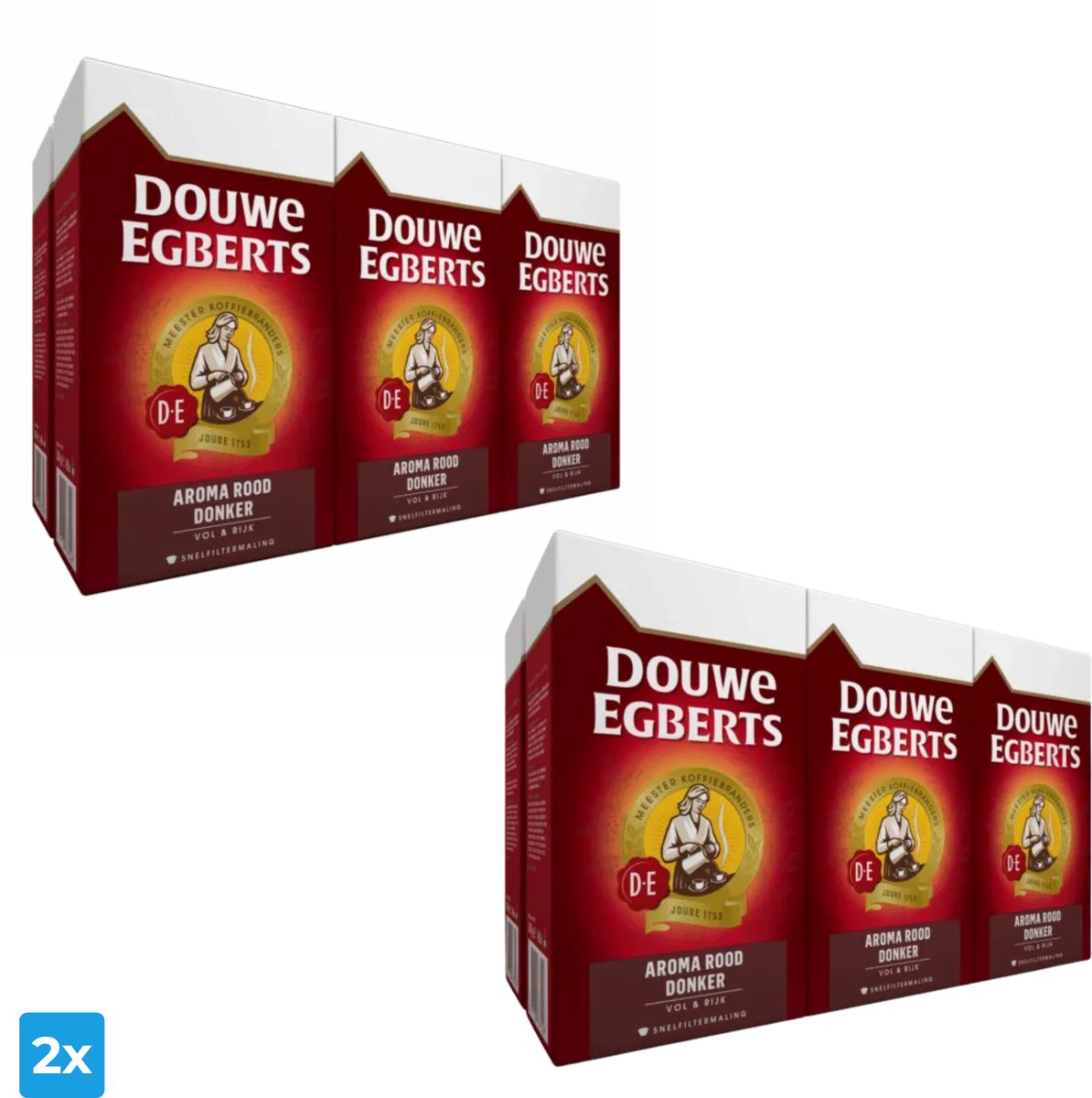 Jacobs Douwe Egberts 4x Douwe Egberts Aroma Rood Snelfilter (6x 500gr)