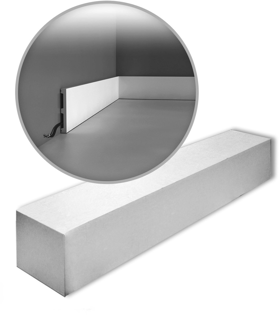 Orac Decor SX163-box AXXENT SQUARE 1 doos 26 stukken Plint 52 m