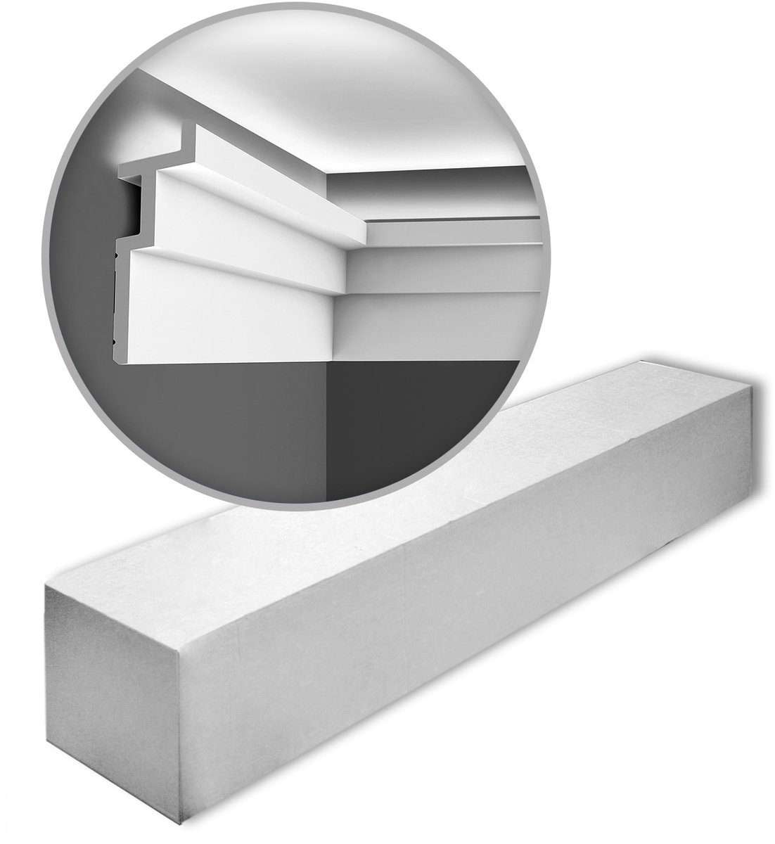 Orac Decor C396-box MODERN STEPS 1 doos 8 stukken Kroonlijst 16 m