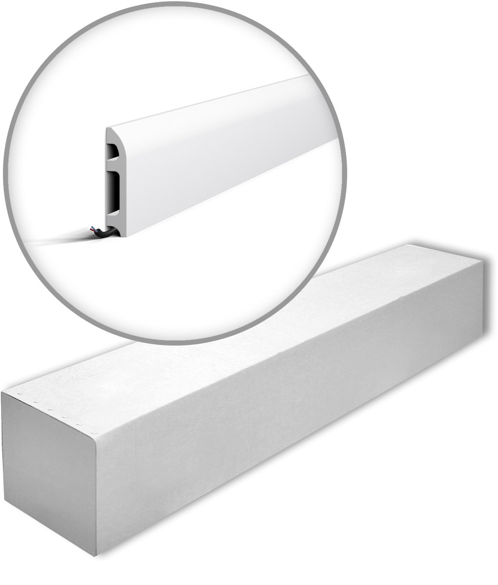NMC FL5-box WALLSTYL Noel Marquet 1 doos 12 stukken Plint tijdeloos klassieke stijl wit | 24 m