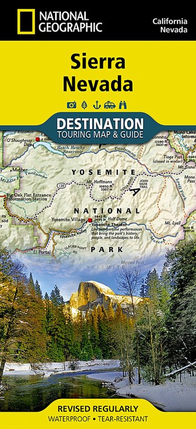National Geographic Sierra Nevada Map | bol