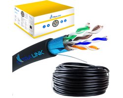 Extralink CAT5e FTP Buiten Netwerkkabel 305m F/UTP Ethernet Kabel Rol