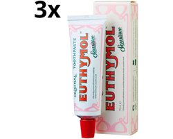 Euthymol Sensitive Tandpasta - 3 x 75 ml - Voordeelverpakking