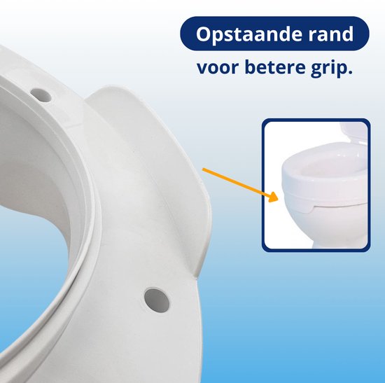 Toiletverhoger Ticco 2G met deksel - Verhoging van 10 cm - Gemaakt in de EU