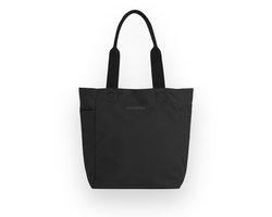 Greentom Shopper - Draagtas, Boodschappentas, Lichtgewicht & Duurzaam (Gerecycled) - Zwart
