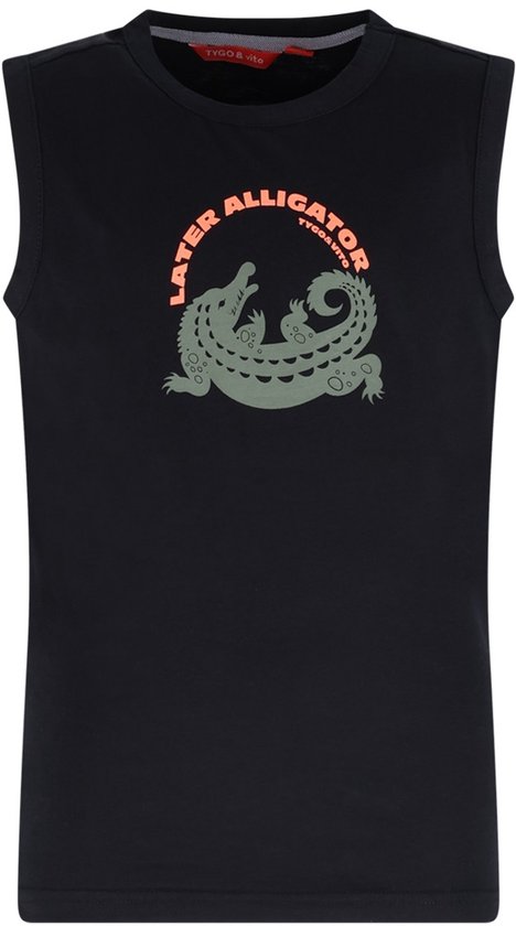 TYGO & vito jongens T-shirt zwart maat 134/140