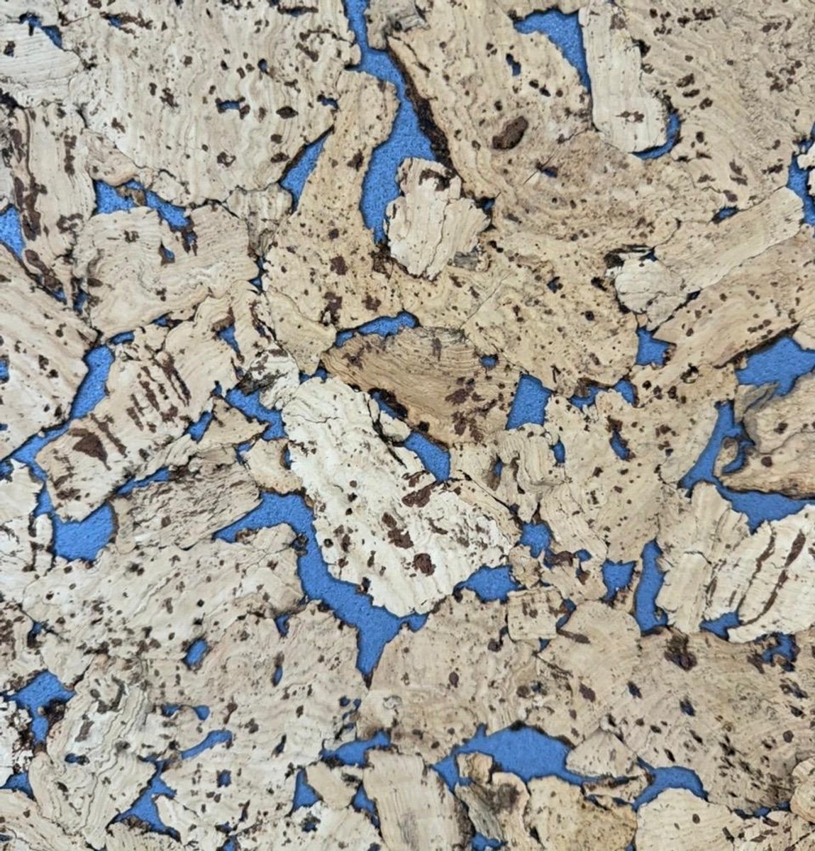 Wandkurk | Vloertegel | Chaves | Blauw | tegels 30x60 cm ca. 3,5 mm dik | 11 stuks in 1 verpakking | 1.98 m² | 8 kleuren |